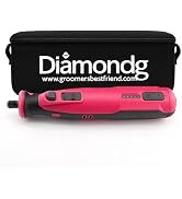 Diamondg Cordless Dog Nail Grinder with Quiet Sound & LED Tip for Large & Small Dogs, 4hrs. Runti...