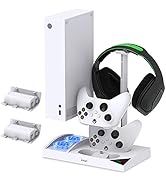 Cooling Fan Stand Compatible with Xbox Series S with 1400mAh Rechargeable Battery Pack, YUANHOT V...