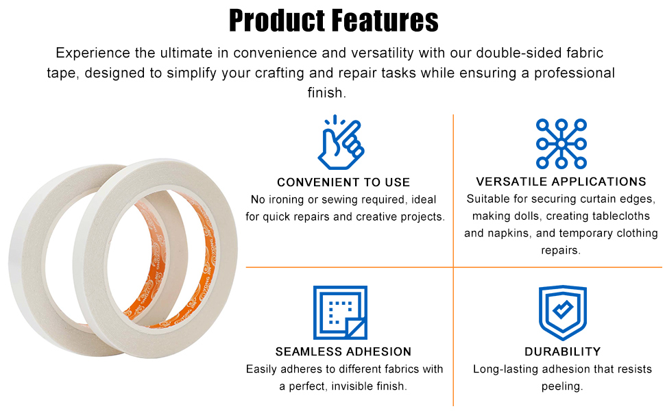 Product Features:Convenient to Use;Versatile Applications ;Seamless Adhesion;Durability