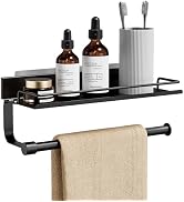 Hand Towel Holder for Bathroom, Self Adhesive Paper Towel Holder Wall Mount for Kitchen, Ideal RV...