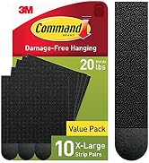 Command 20 Lb XL Heavyweight Picture Hanging Strips, Damage Free Hanging Picture Hangers, Heavy D...
