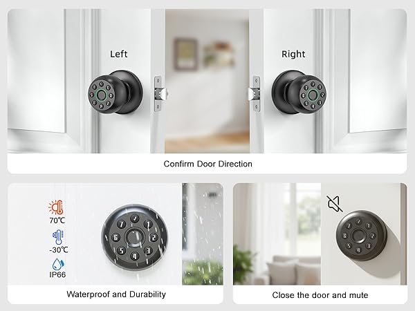 finger print door knobs