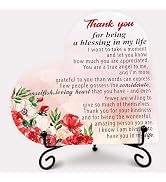 Thank You Gifts for Women, Thank You for Being a Blessing in My Life, Wooden Heart Plaque Home De...
