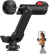ATUMTEK Phone Tripod Mount, Universal Smartphone Mount Adapter with 2 Cold Shoe and 1/4" Standard...