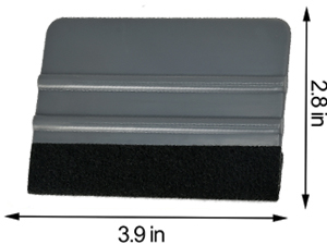 Plastic Felt Edge Vinyl Squeegee
