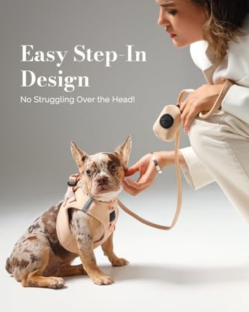 dog harness anti-jump harnesses dogs antipull beige friend breathable collapsed trachea collapsing