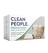 Clean People All Natural Fabric Softener Sheets