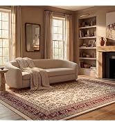SAFAVIEH Area Rug 8x10 - Lyndhurst Collection - Large - Ivory & Red, Traditional Oriental Design,...