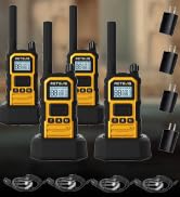 Retevis RB48P Heavy Duty Walkie Talkies with Earpiece, IP67 Waterproof Two Way Radios, Long Range...