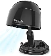 TASALON Ionic Hooded Dryer - 1875W Bonnet Hair Dryer, 3 Heating Settings, Sit Under Hair Dryer fo...