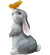 FIALAME Outdoor Garden Decor,Easter Solar Lights Outdoor Garden Statue for Patio Balcony Yard Law...