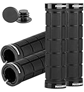 ROCKBROS 4pcs Bike Handlebar Grips - Double Lock On, Comfortable, Anti-Slip for Mountain, BMX, Sc...