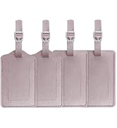 Vigorport Luggage Tags, Leather Personalized Suitcase Tag Set of 4 Pack | TSA Approved Luggage ID...