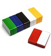 CMS Magnetics Multi-Color Magnetic Whiteboard Magnets (12 pcs) - Can Hold up to 37 Pages on Steel...