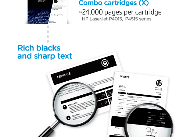 original hp toner print sharp black text recycled cartridges high air quality secure printing
