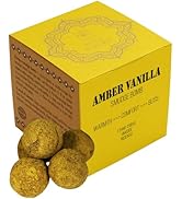 Soul Sticks Amber Vanilla Smudge Bombs – Pack of 5 with Burner – Calming Blend of Ritual Herbs Oi...