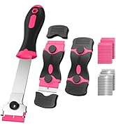 3-Pack Razor Blade Scraper Set - Multi-Blade Scraper Tool with 30 Plastic & 30 Metal Blades for G...