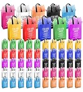 Addblu 100-Piece Employee Appreciation Gift Bags Bulk - Include 50 Team Bags (8x10x4 Inch) & 50 T...