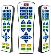 Universal Water-Resistant Television Remote | PC101 EasyClean Big Button, Smart, Learning TV Remo...