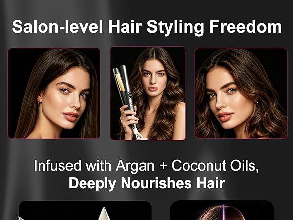 2026 Upgraded 2-in-1 Hair Straightener & Curler