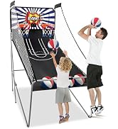 SPORFIT Electronic Basketball Arcade Game, Dual Shot Basketball Game Machine with 8 Game Modes, 4...