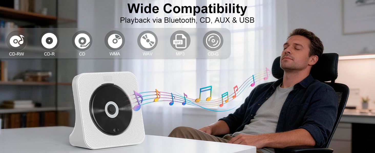 cd player with speakers