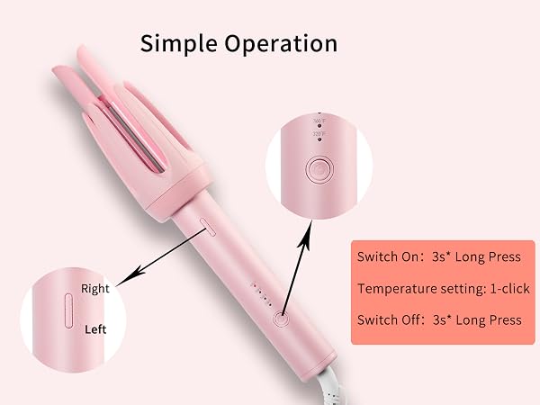 Simple Operation Rotating Curling Wand