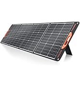 200W Portable Solar Panel for Power Station Generator, 12V/24V Flexible Foldable Solar Panel Kit ...