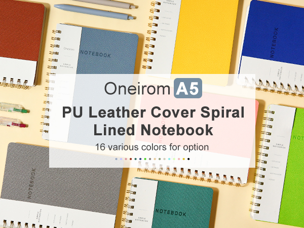 lined spiral notebook