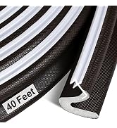 40 Feet Door Weather Stripping, Kerf Weather Stripping for Doors with Groove, Kerf Door Seal for ...
