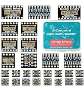 Lonely Binary 27 Pcs Logic Level Converter Kit - Multi-Channel Bi-Directional 3.3V to 5V Shifter ...