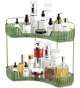 GTI 2 Tier Bathroom Counter Organizer, Multi-function Corner Bathroom Organizer Countertop,Makeup...