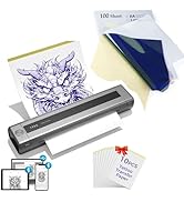 Tattoo Stencil Printer Machine with 110PCS Tattoo Transfer Paper, Zodzi TP88 Bluetooth Thermal St...