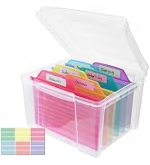 Find Scrapblooms Greeting Card Storage & Organizer Box with 6 Removable Dividers for Holiday Birt...