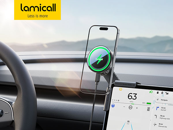tesla phone mount charger