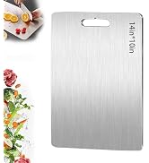 Titanium Cutting Board, 2025 New Upgrade 100% Pure Titanium Cutting Boards for Kitchen, Double Si...