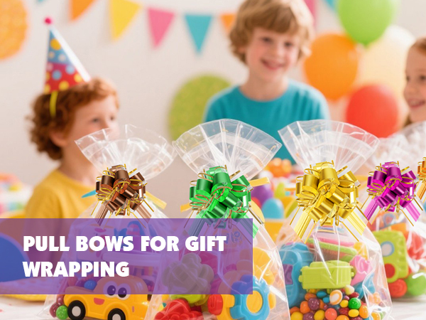 pull bows for gift wrapping