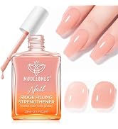 Modelones Nail Strengthener and Growth, Nail Hardener Fall Nude Nail Polish | Nail Repair Natural...