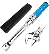 COTOUXKER Adjustable Torque Wrench, 5 to 30 Nm 30mm Open End Torque Wrench with Click and Changea...