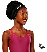Kids Extra Large Swim Cap for Long Hair, Swimming Caps for Boys Girls Youth, Big Swim Hat for Lon...