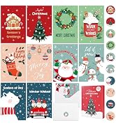 Thboxes 40 Pack Christmas Cards with Envelopes, 4x6 Inch Merry Christmas Cards, Funny Holiday Car...