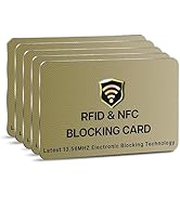SaiTech IT RFID Blocking Card, 5 Pack One Card Protects Entire Wallet Purse For Men & Women, NFC ...