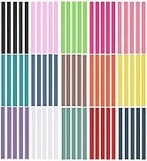 Colored Hot Glue Sticks for Hot Glue Gun 15 Colors 75 Pcs 7* 100mm Full Size Opaque Color Mini Ho...