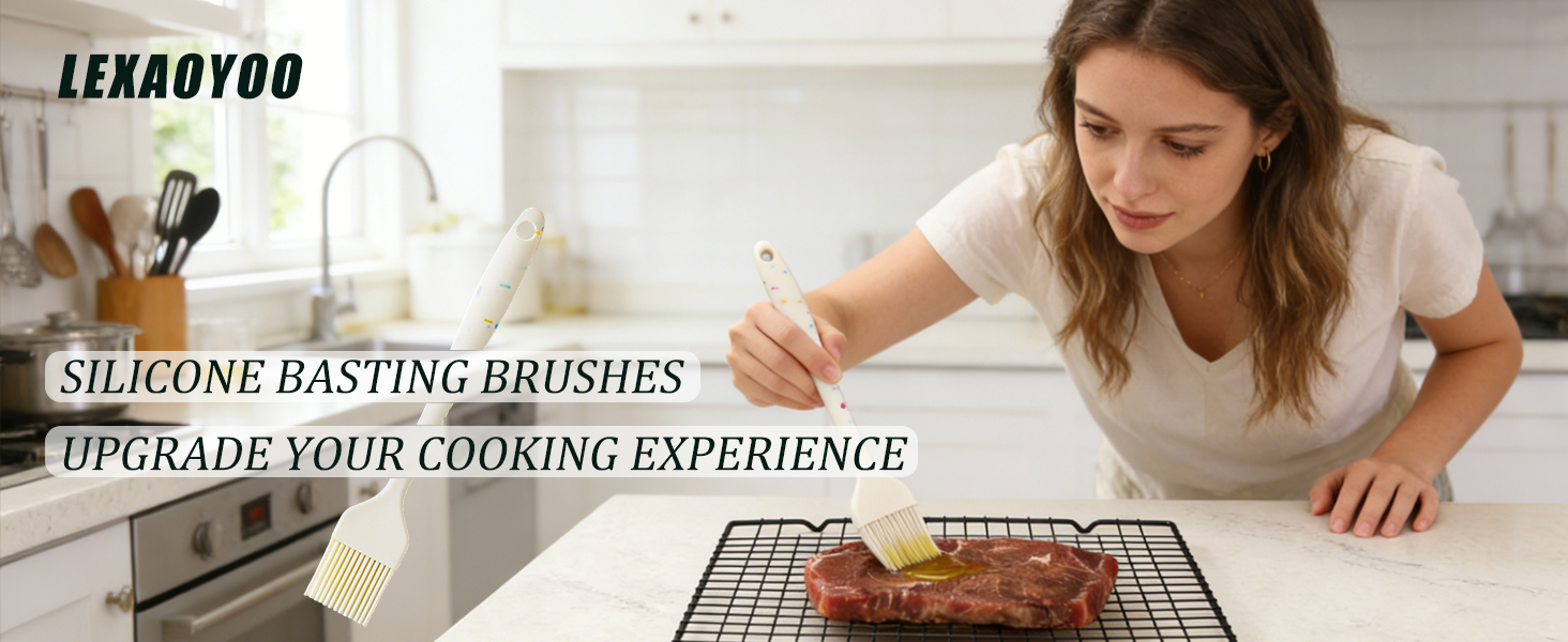 Lexaoyoo Silicone Basting Brushes