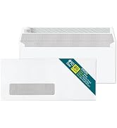 #10 Left Window Envelopes Self Seal - 80/pack - 4 1/8 x 9 1/2 inch - Business Envelopes #10 with ...