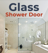 Fixed Glass Shower Screen with Brushed