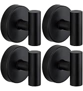 Suction Cup Hooks for Shower - Bathroom Reusable Hooks for Towels, Robes & Loofah - No-Drill Moun...