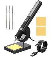 ANBES Cordless Soldering Iron Kit, 3s Fast Heat 75W-PD/30W-Battery | Portable Solder Iron with Au...