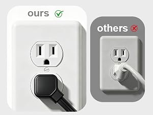 flat plug power strip