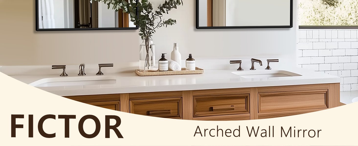 arched bathroom mirror